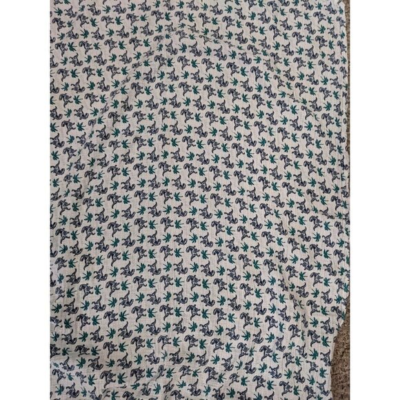 Chick Pea Infant Muslin Blanket Rust Cream Dinosaurs Roses 36" x 40" - Picture 3 of 6